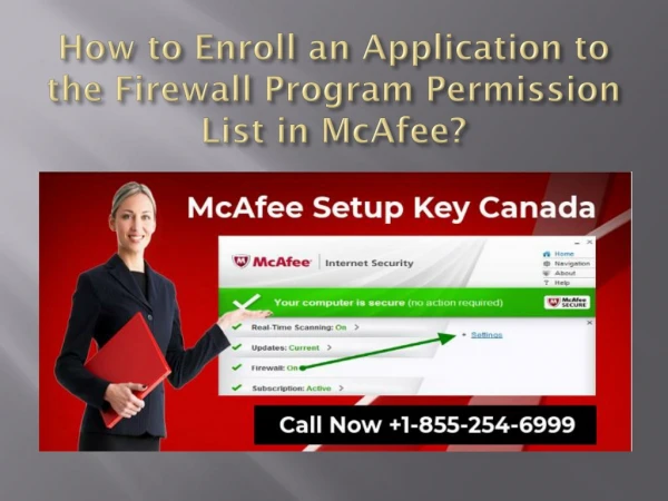 How to Enroll an Application to the Firewall Program Permission List in McAfee?