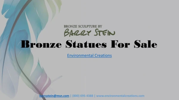 Bronze Statues For Sale - Environmental Creations