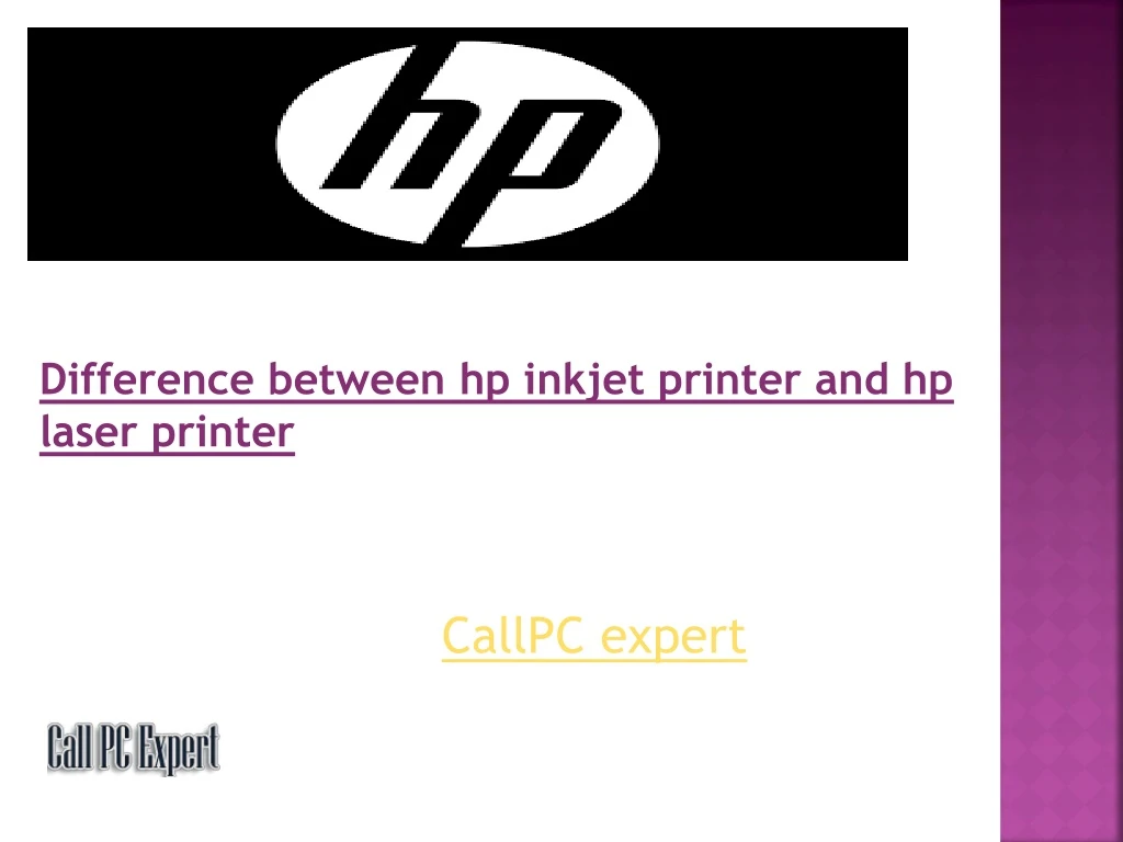 difference between hp inkjet printer and hp laser