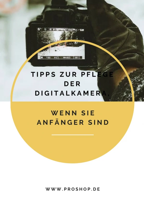 Tipps zur Pflege der Digitalkamera, wenn Sie Anfänger sind