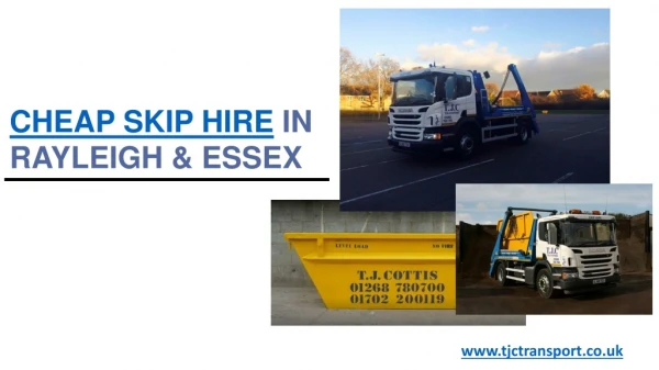 Cheap Skip Hire in Essex - TJC Transport