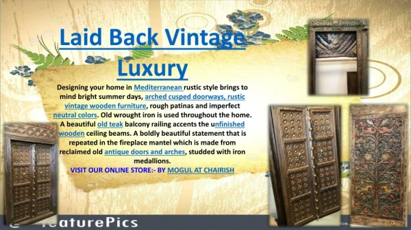 Laid Back Vintage Luxury