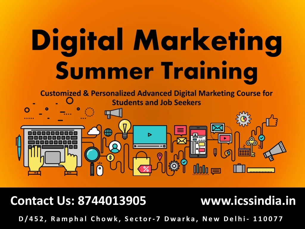 digital marketing summer training customized