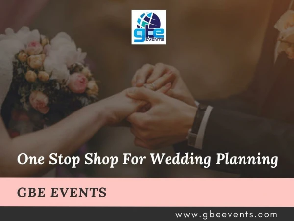 One Stop Shop For Wedding Planning