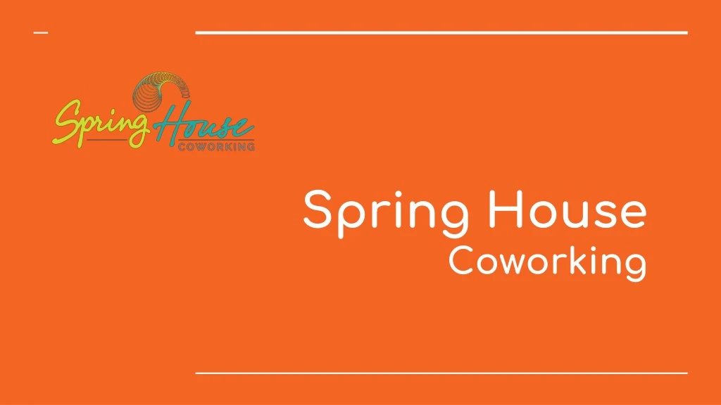spring house coworking