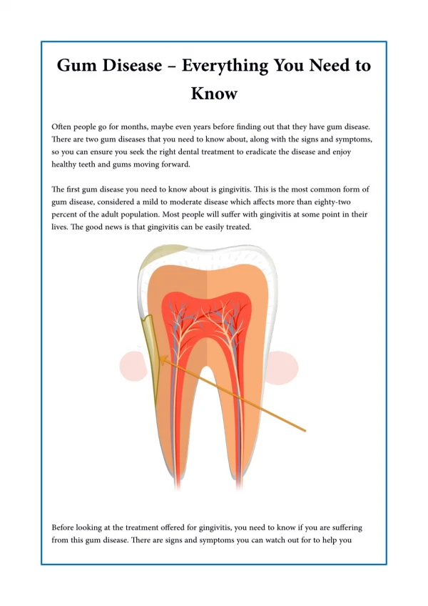 Gum Disease Everything You Need to Know