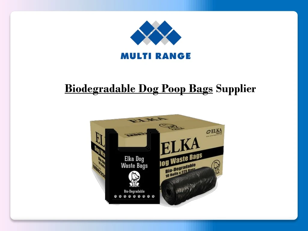 biodegradable dog poop bags supplier