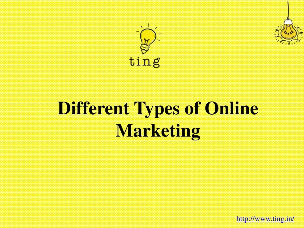 different types of online marketing