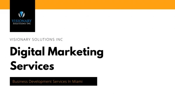 Digital Marketing Services in Miami