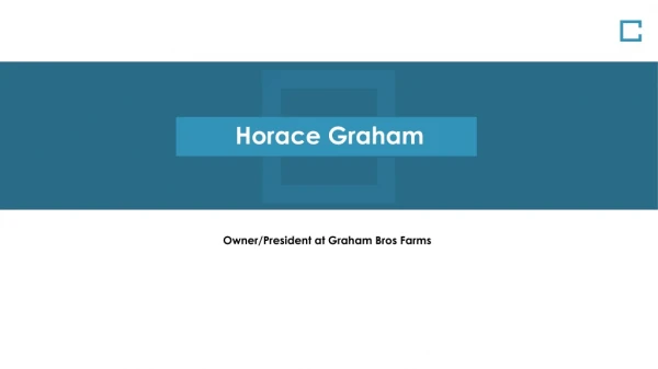 Horace Ashley Graham From Andalusia, Alabama