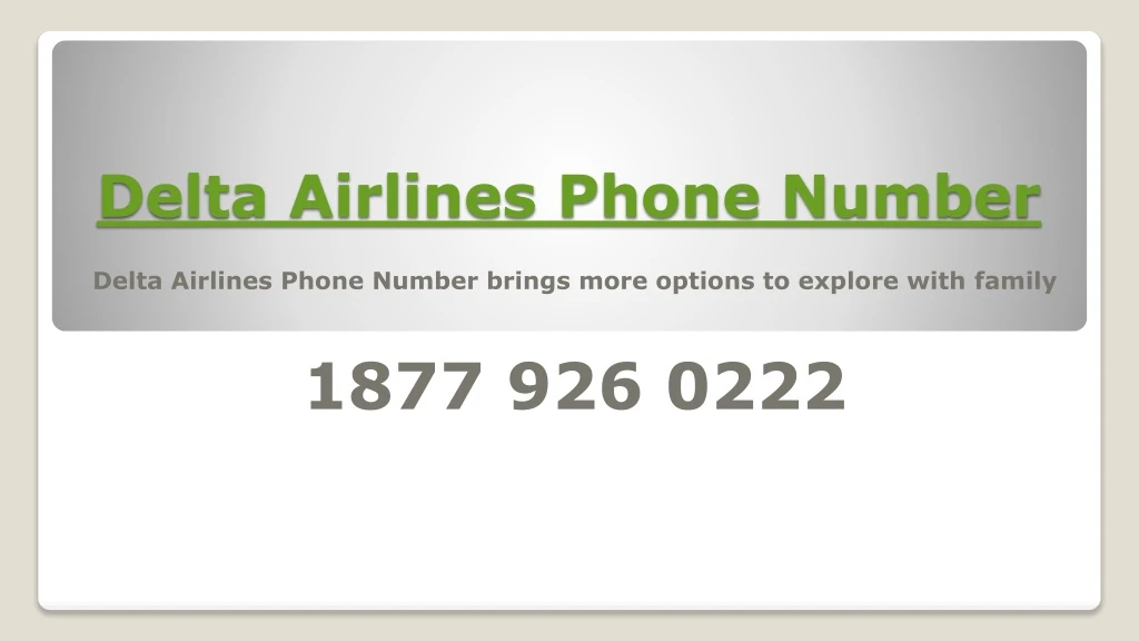 delta airlines phone number