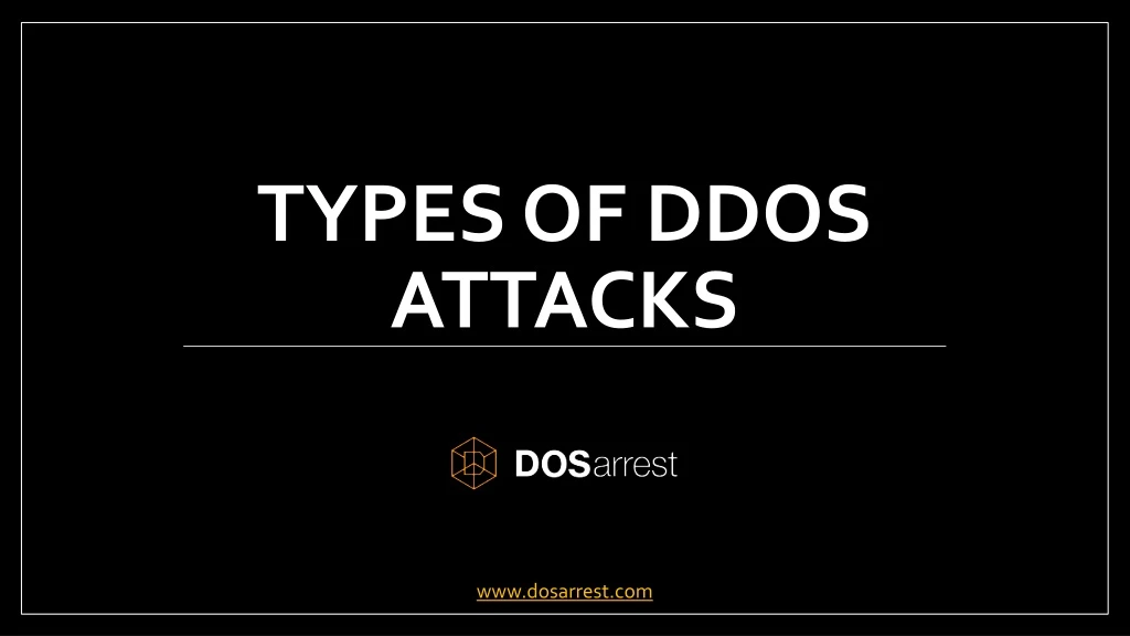 types of ddos attacks