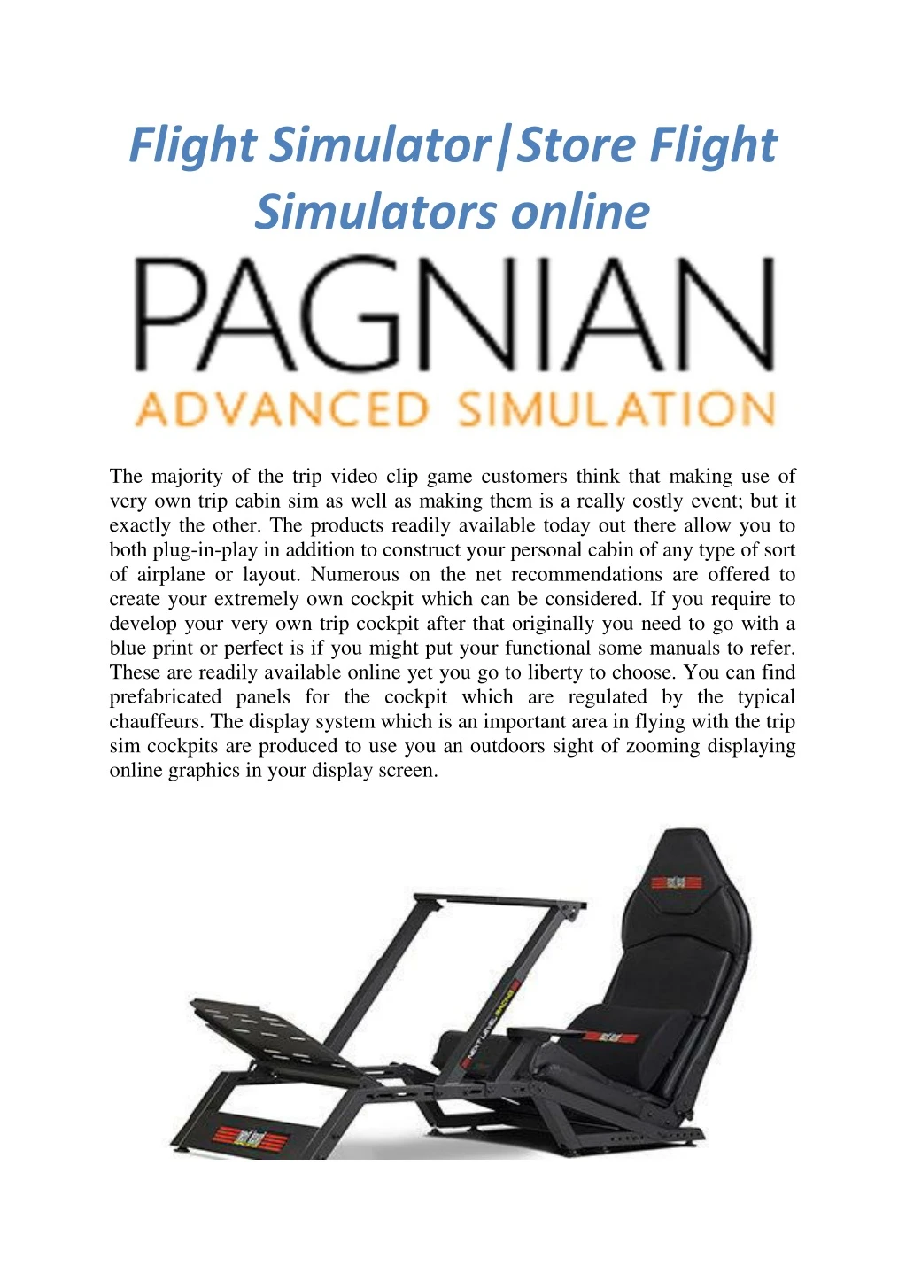 flight simulator store flight simulators online