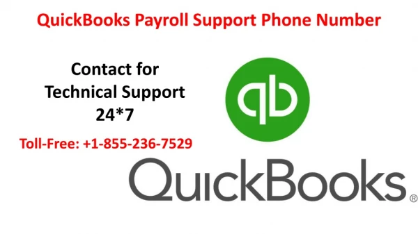 QuickBooks Payroll support phone number 1-855-236-7529