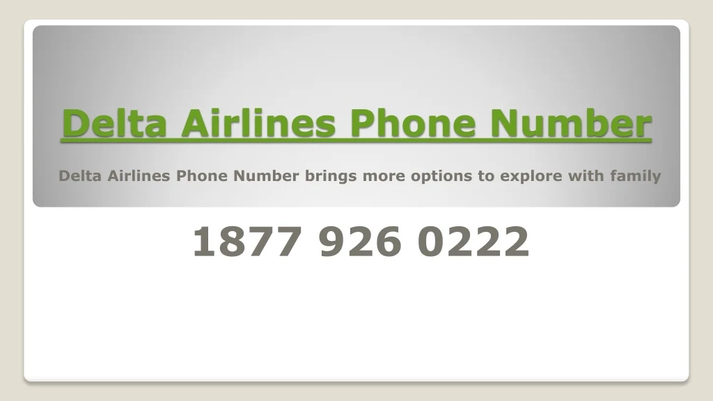 delta airlines phone number