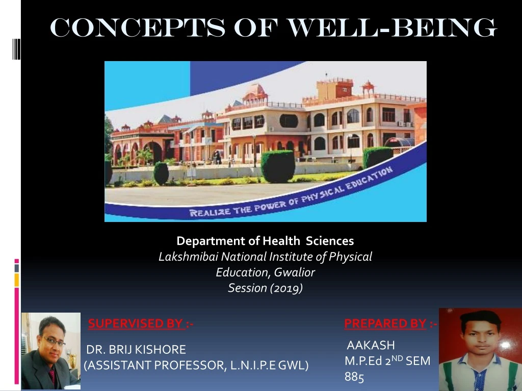 concepts of well being
