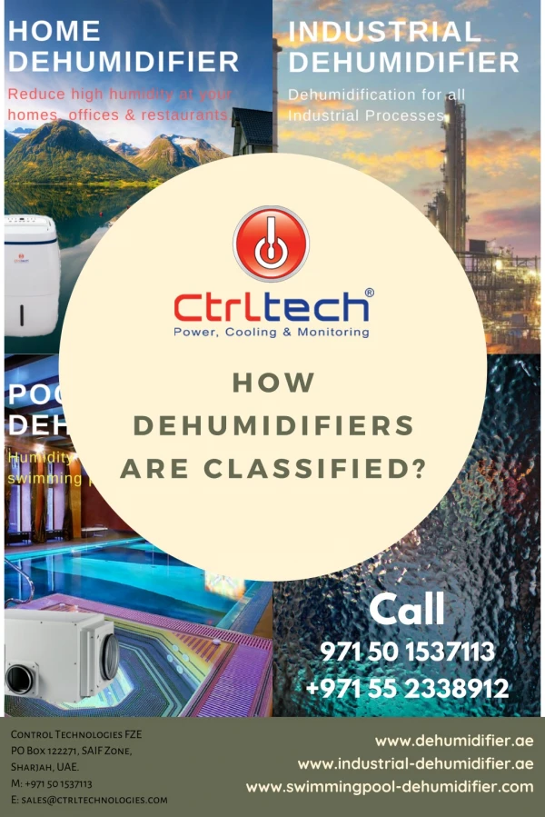 How dehumidifiers are classified? #dehumidifier #humidity #UAE #SaudiArabia