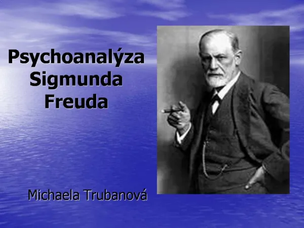 Psychoanal za Sigmunda Freuda