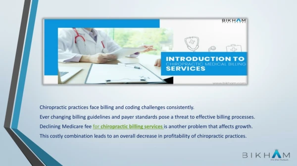 Industry’s best Chiropractic Medical Billing Services