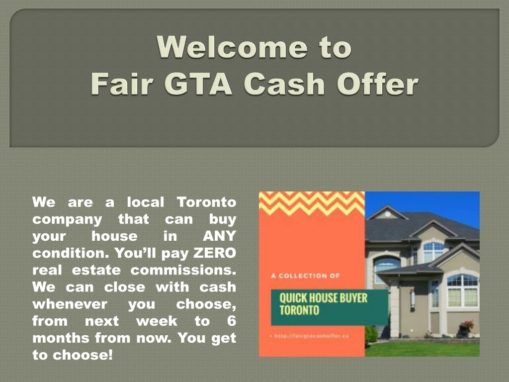welcome to fair gta cash offer