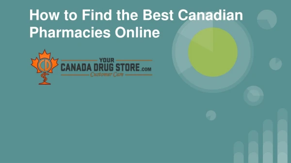 How to Find the Best Canadian Pharmacies Online