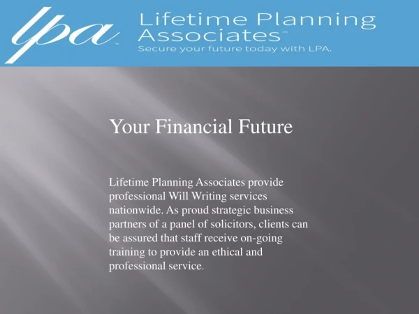 Lifetime Planning Associates In London