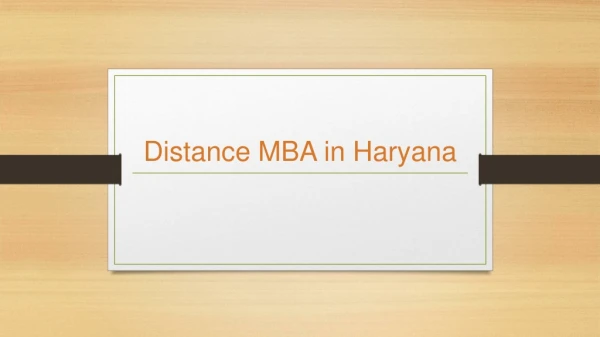 Distance MBA in Haryana - MIT School of Distance Education