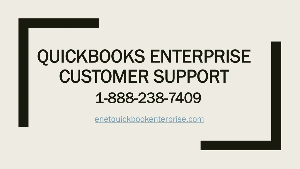 quickbooks enterprise customer support