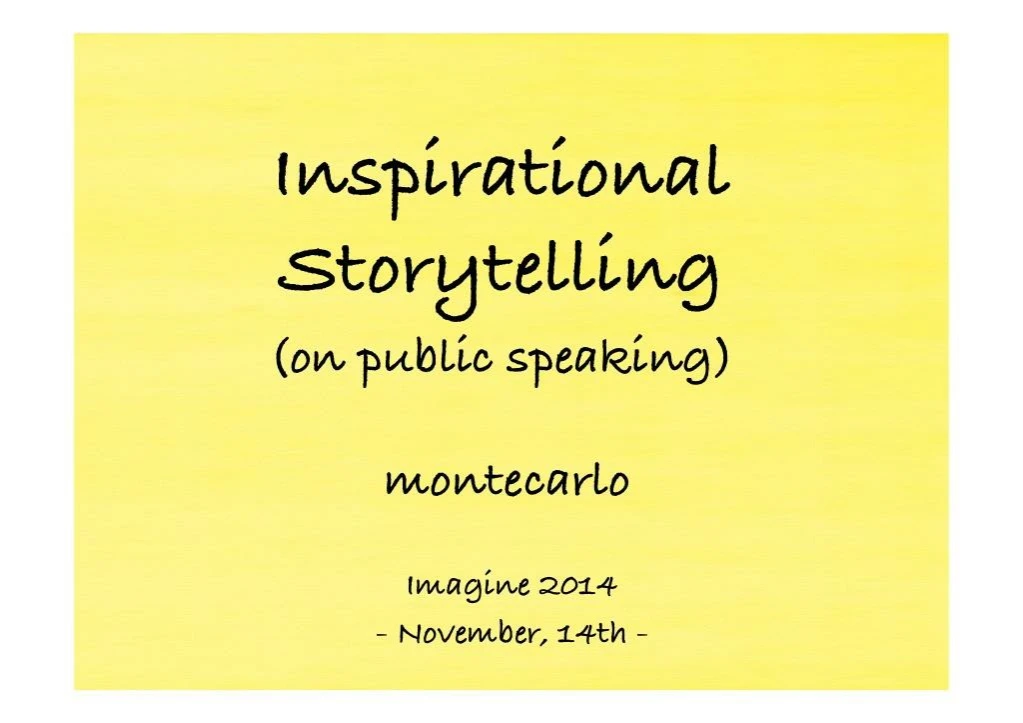 inspirational storytelling on public speaking
