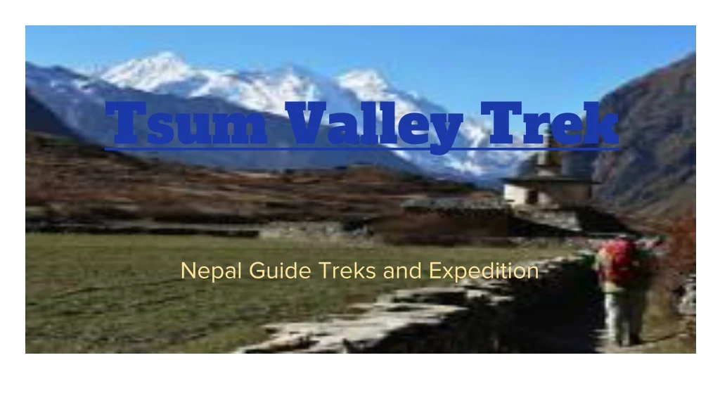 tsum valley trek