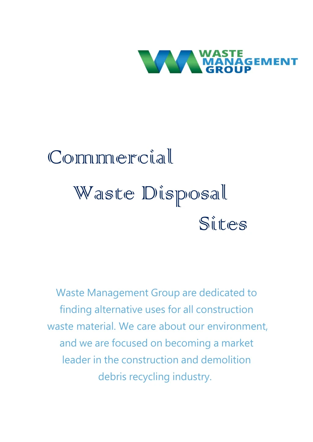 commercial waste aste disposal