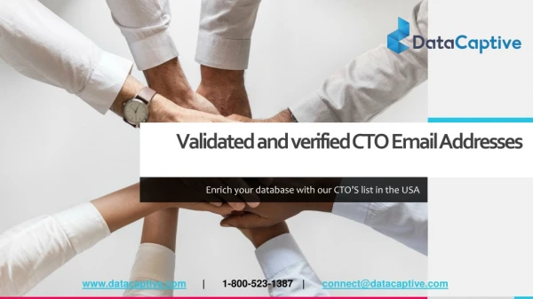 Which email list providers offers Validated and verified CTO Email Addresses?