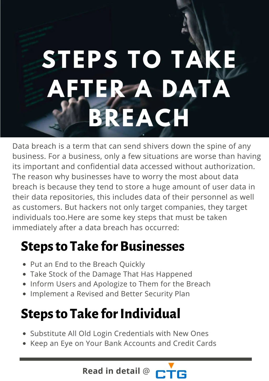 steps to take after a data breach