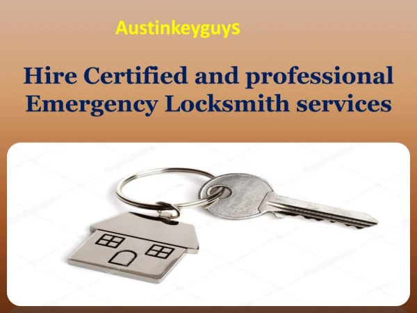 Hire Certified and professional Emergency Locksmith services