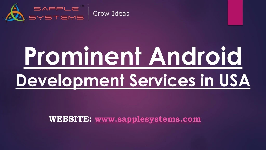 prominent android development services in usa