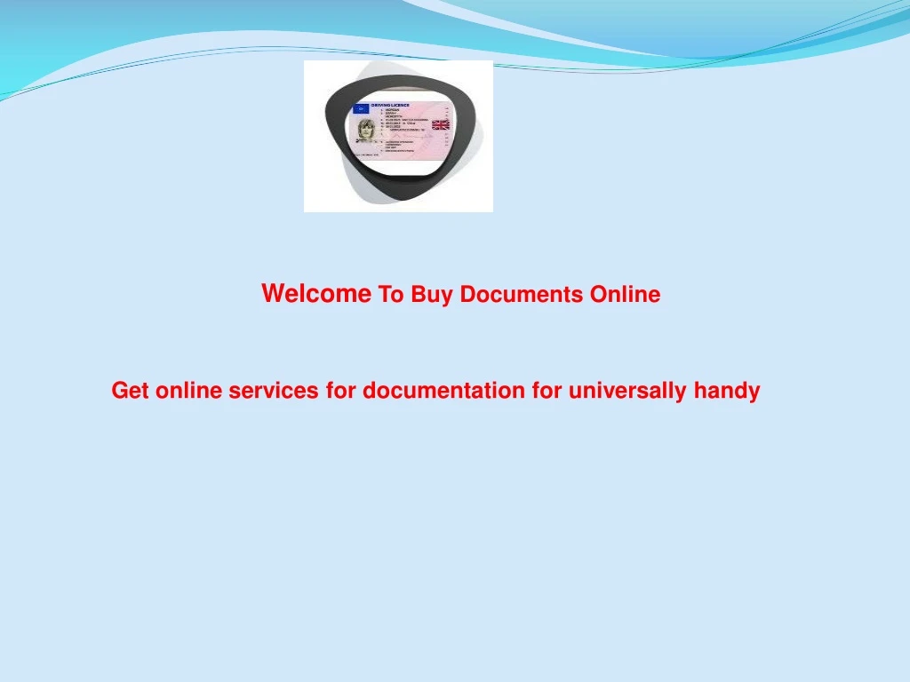 welcome to buy documents online
