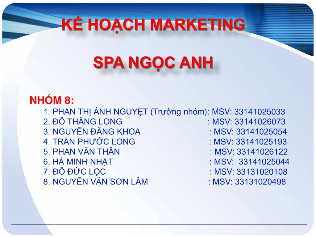 k ho ch marketing