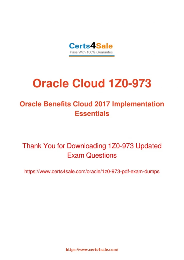 1z0-973 Dumps - 1Z0-973 Oracle Benefits Management Exam Questions