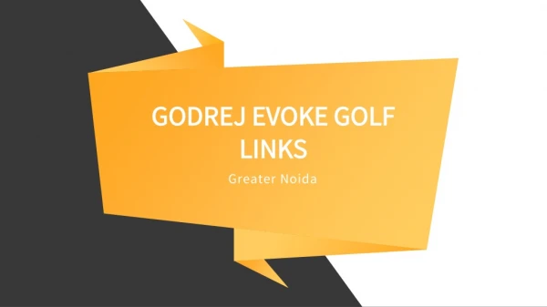 Godrej Evoke Villas Greater Noida