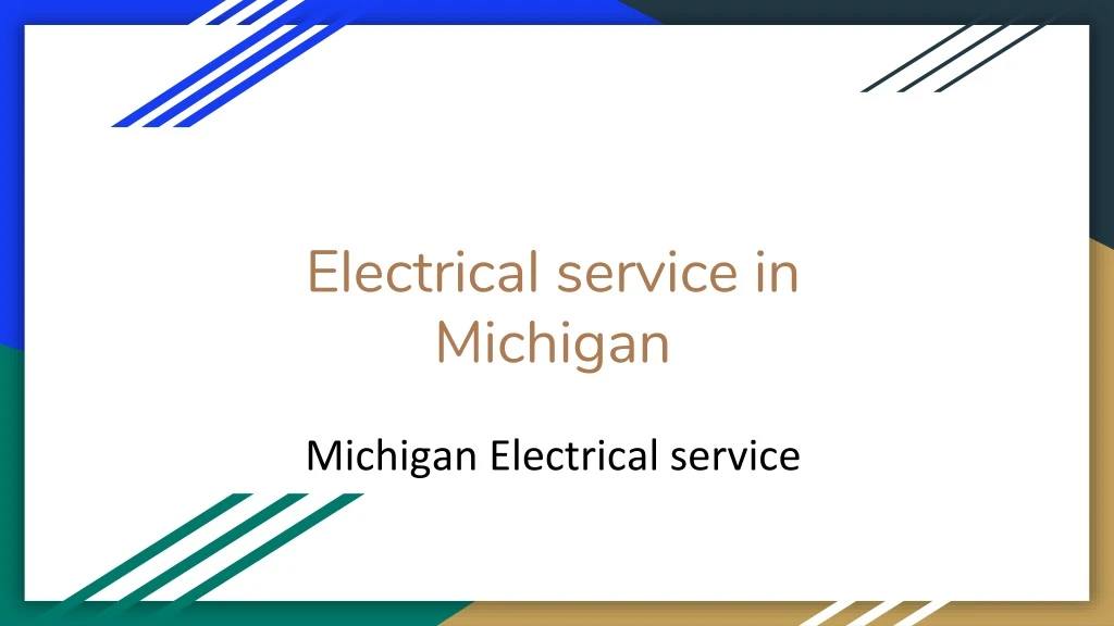 electrical service in michigan