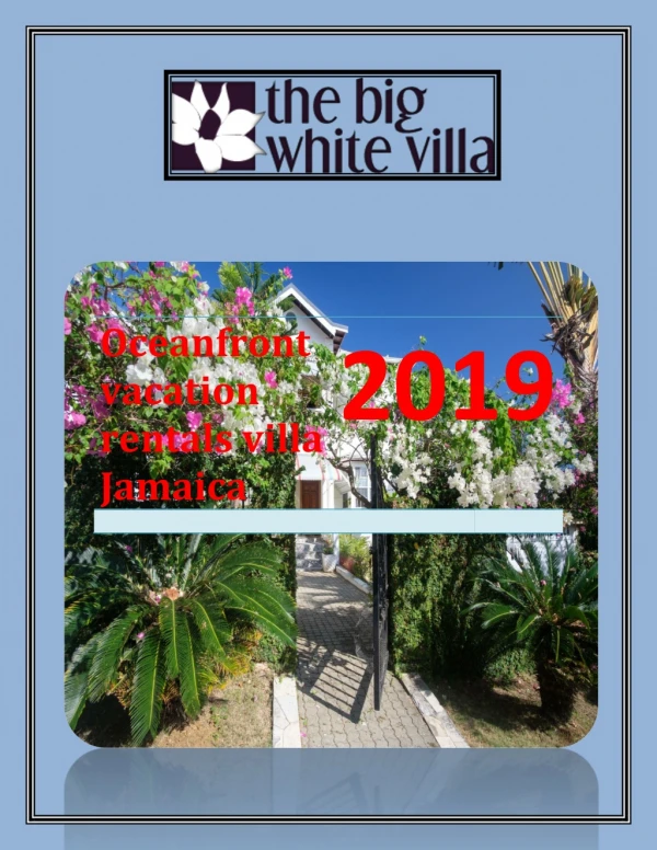 Oceanfront vacation rentals villa jamaica