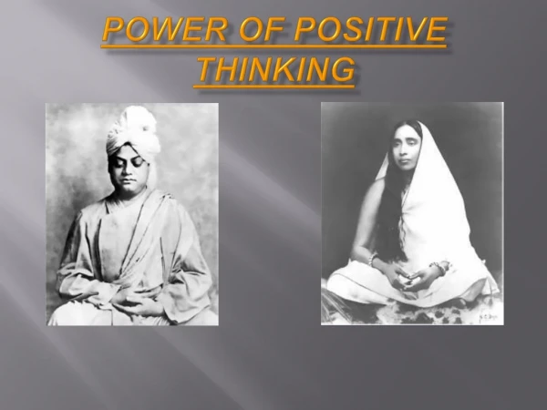 Power of positive thinking