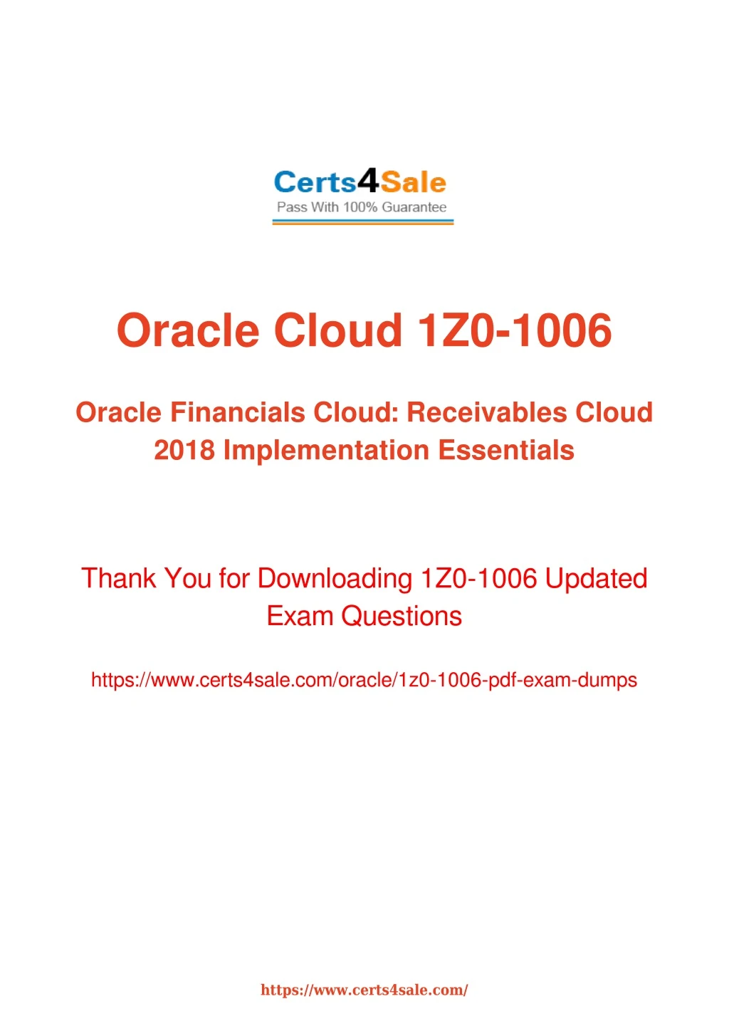 oracle cloud 1z0 1006