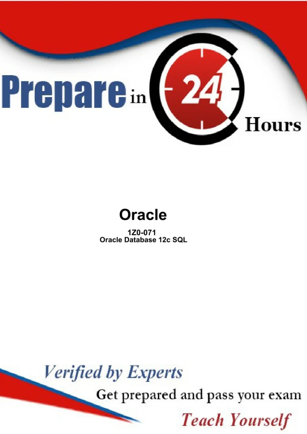 2019 Oracle 1Z0-071 Exam Dumps-A Surprising Tool to Help You through Real Exam Dumps