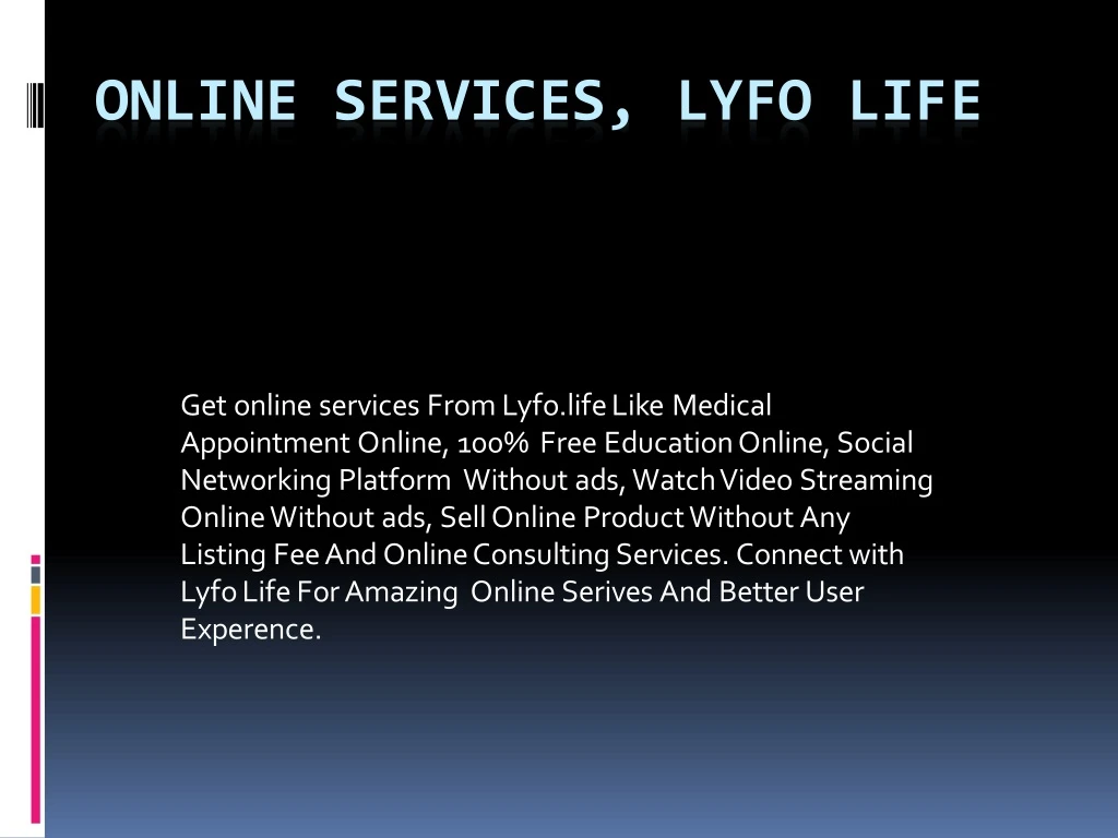 online services lyfo life
