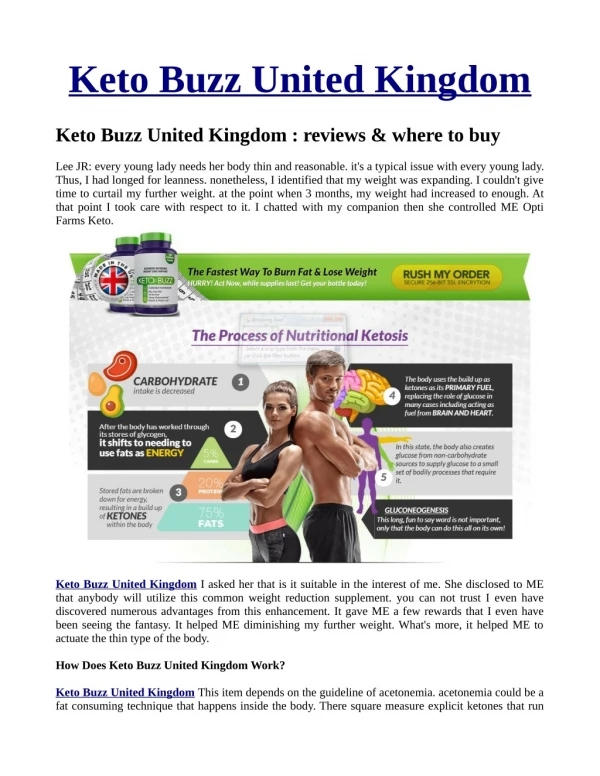 keto buzz united kingdom