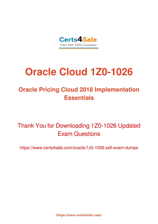 1z0-1026 Dumps Questions - 1Z0-1026 Oracle Exam Questions