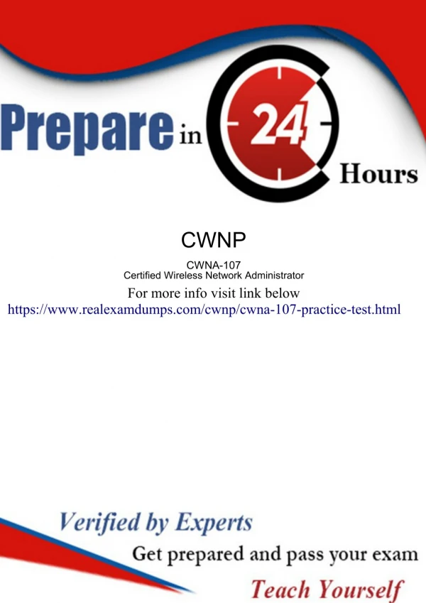 Download Latest 2019 CWNA-107 Dumps prepare in Just 24 Hours - Realexamdumps