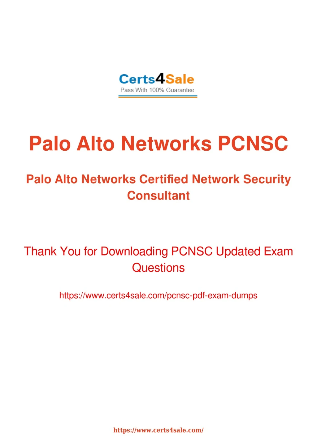 palo alto networks pcnsc