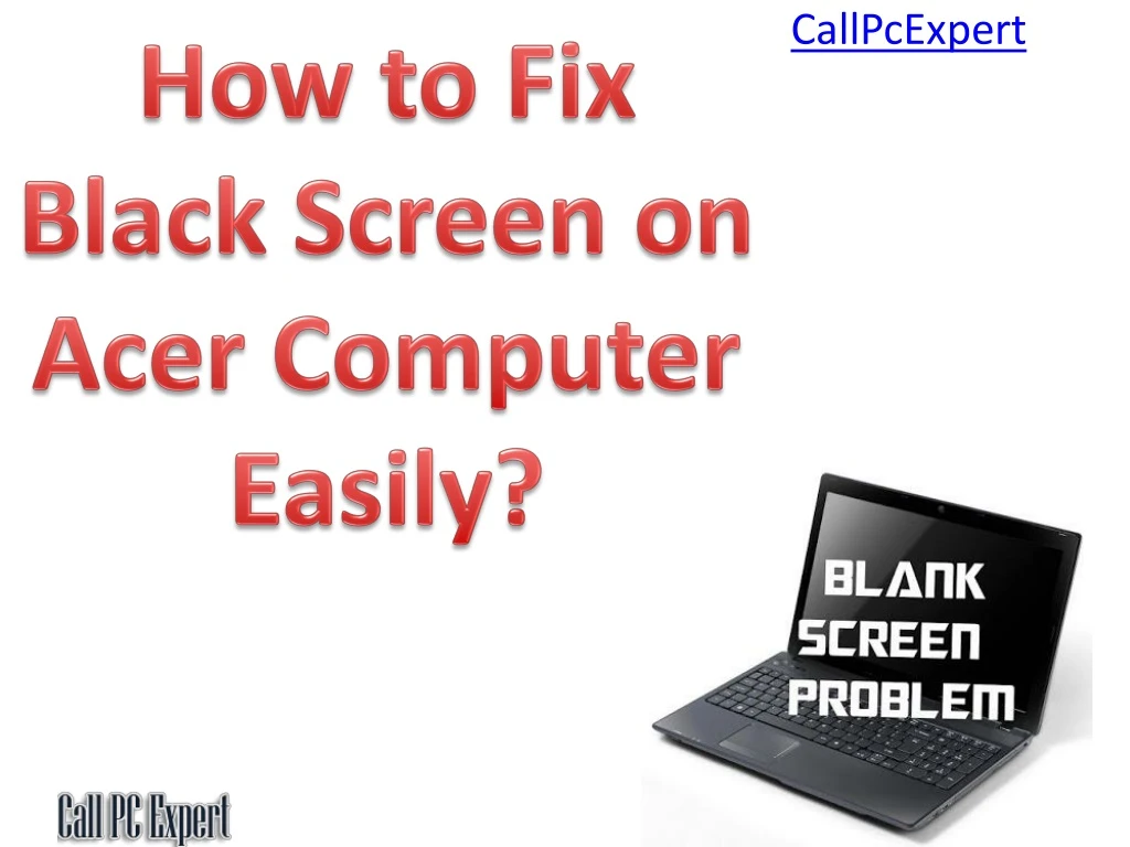 how to fix black screen on acer computer easily